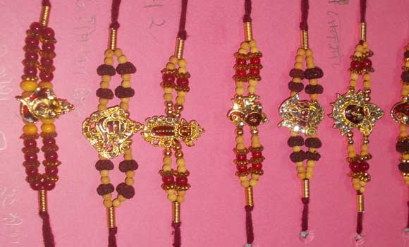 beautiful rakhies made by our girls...