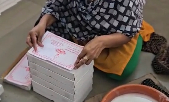 Diyas made by our girls...